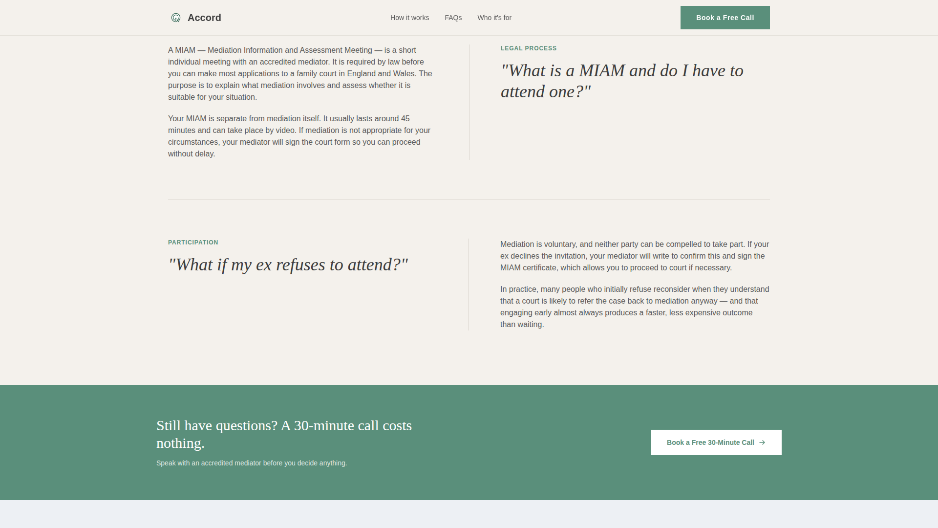 Family & Domestic Law Booking Website Template