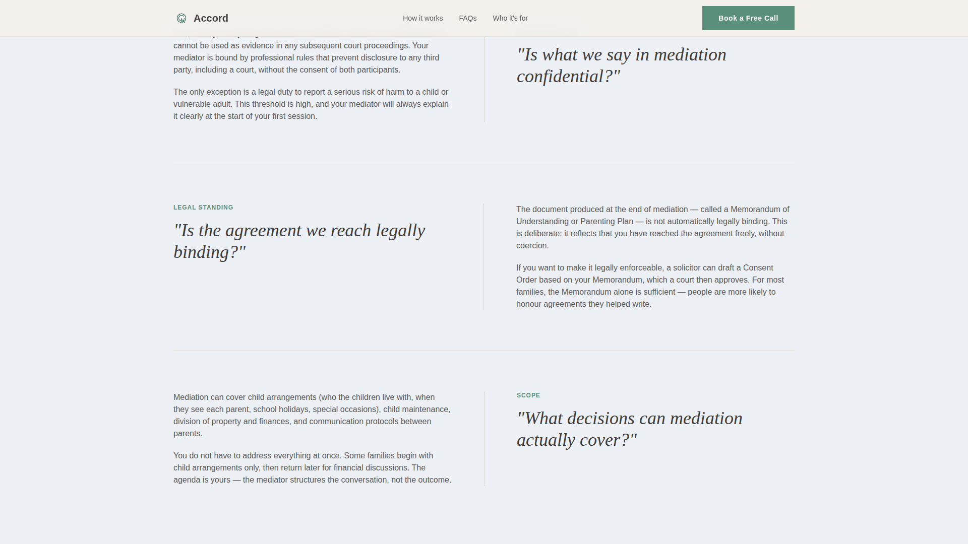 Family & Domestic Law Booking Website Template