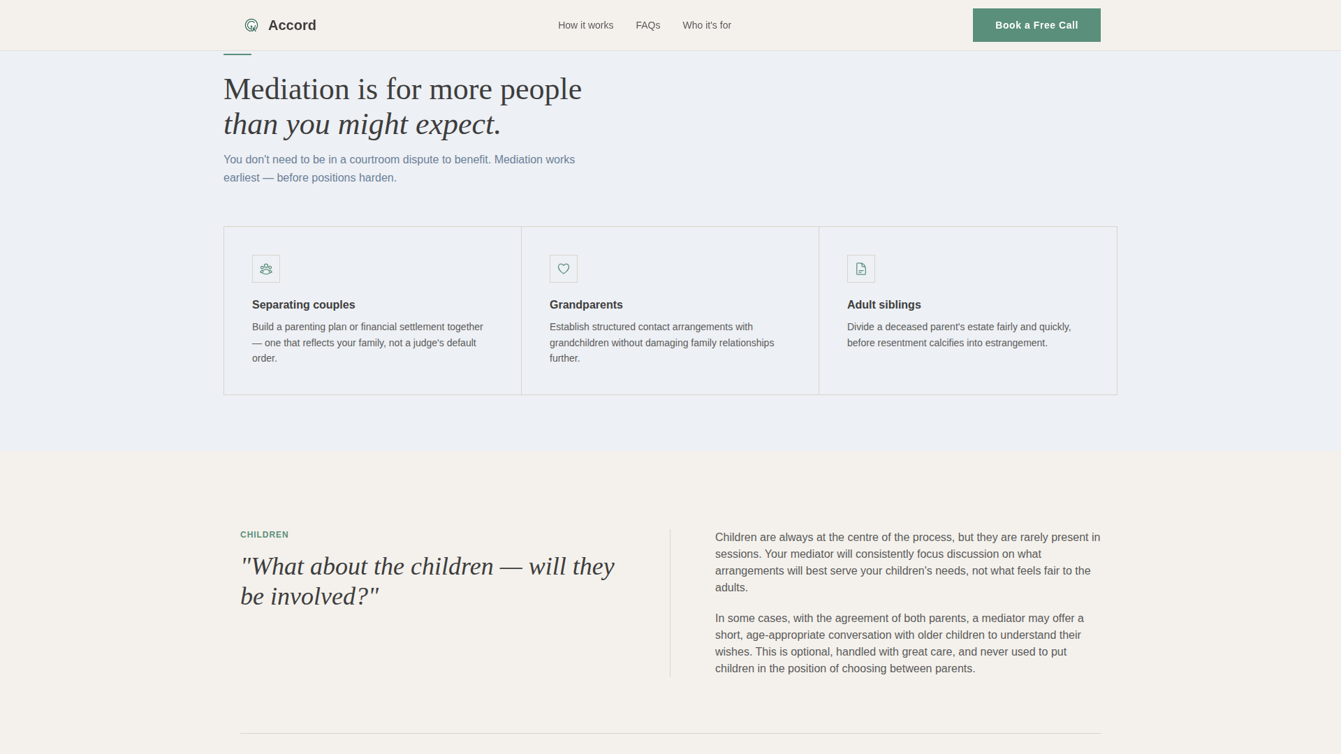 Family & Domestic Law Booking Website Template