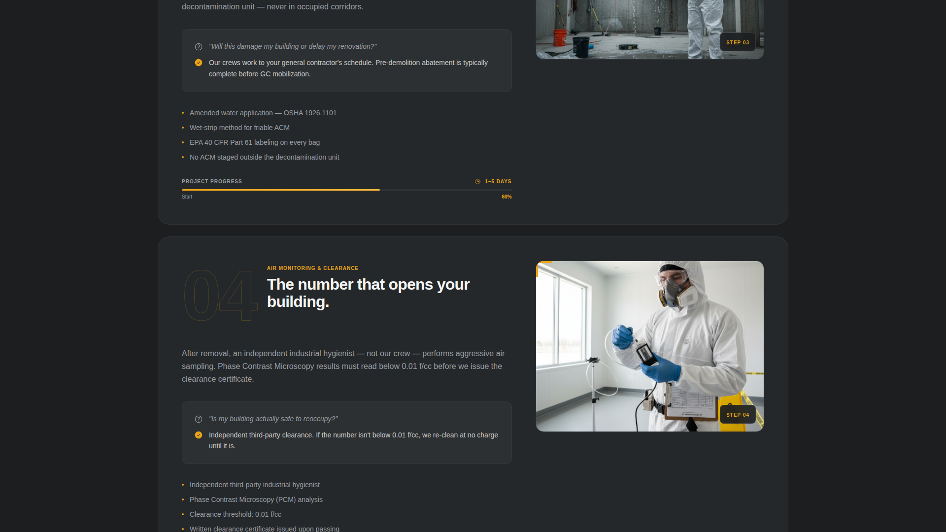 Restoration & Preservation Booking Website Template