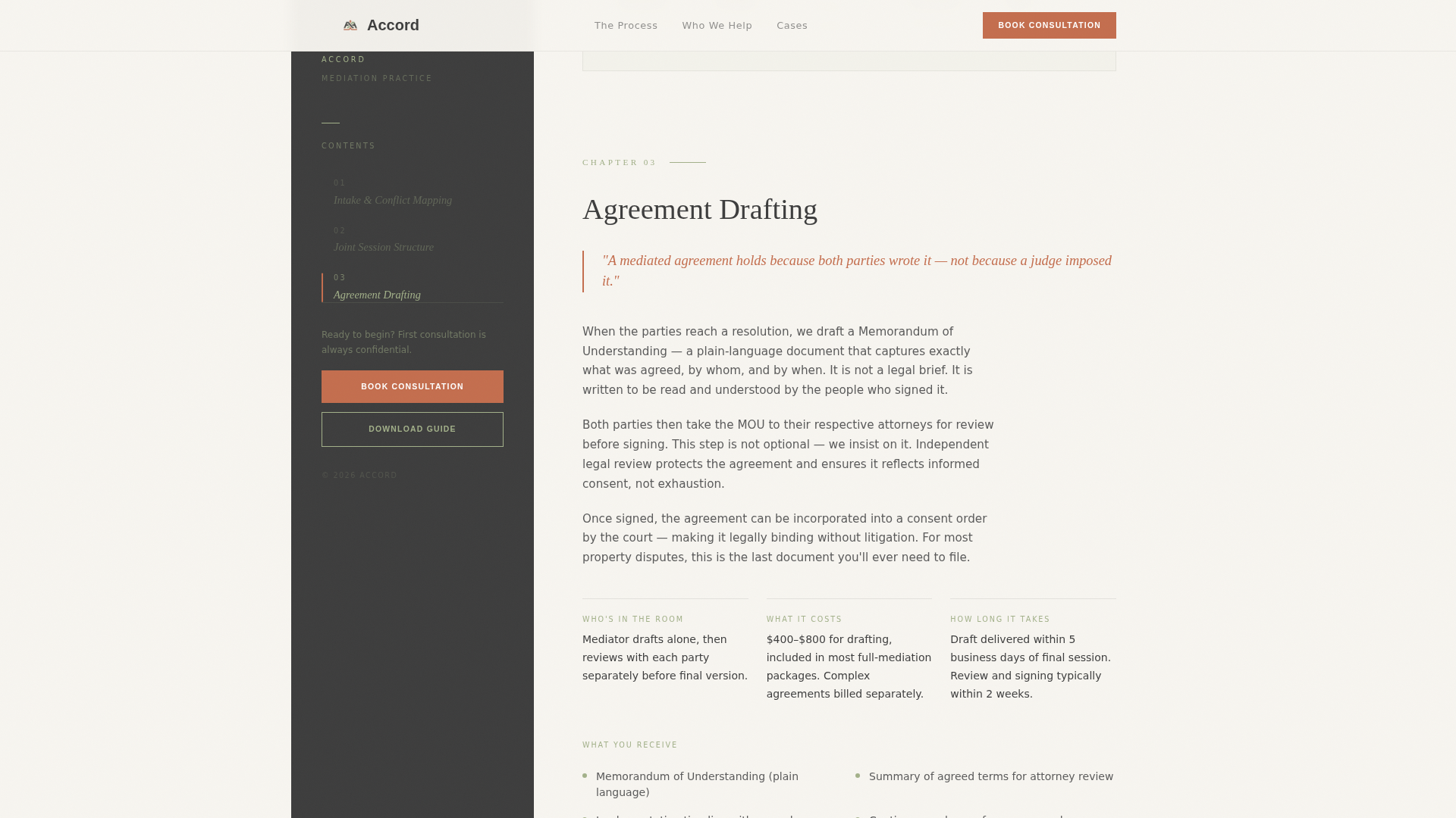 Advanced Mediation & Alternative Dispute Appointment Booking Website Template