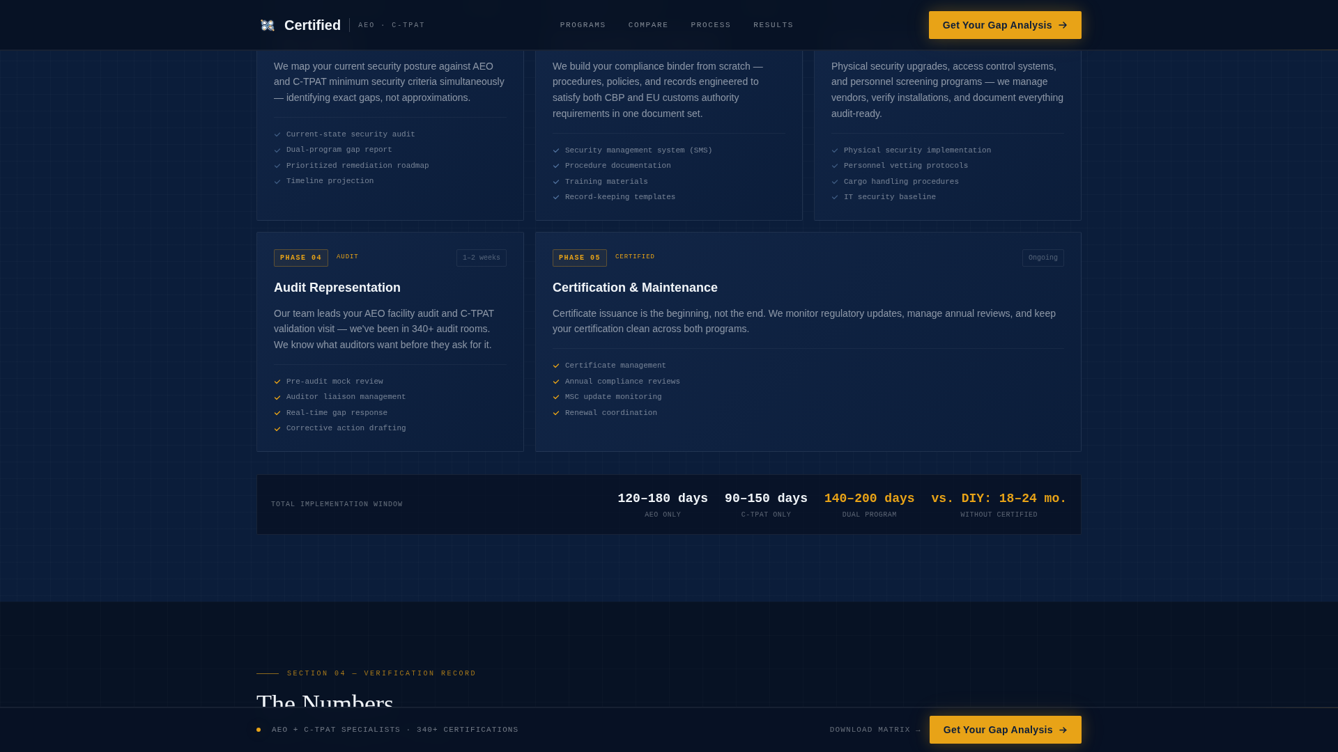 Customs & Trade Booking Website Template
