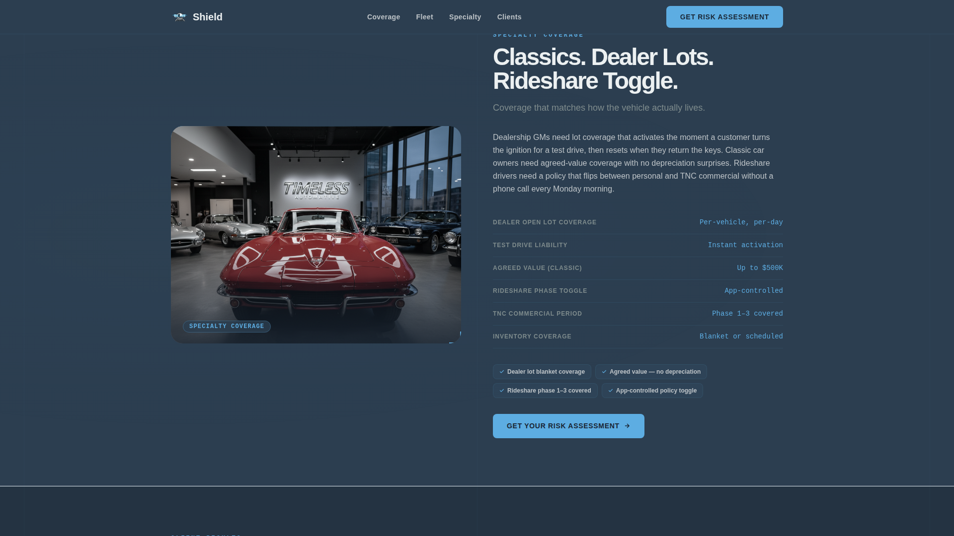 Automotive - Modern & Landing Page Template