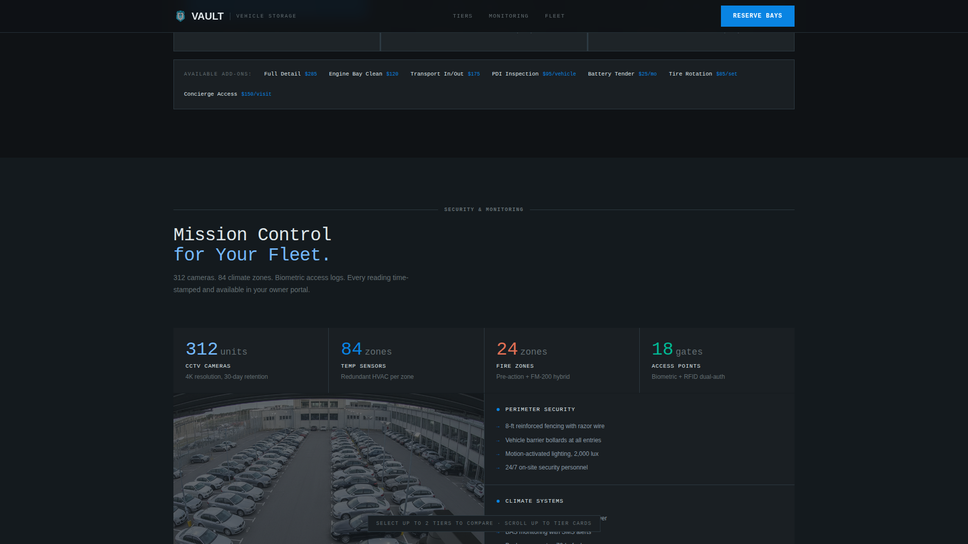Autovault - Engineered Fleetstorage Landing Page Template