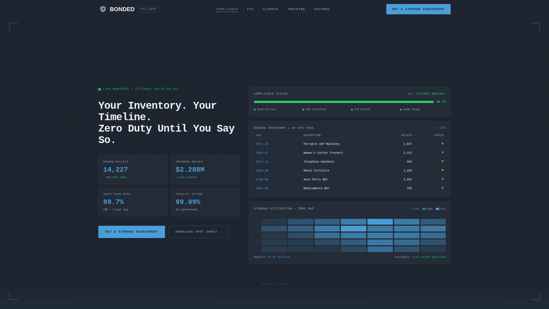Warehouse & Distribution Privacy Policy Website Template