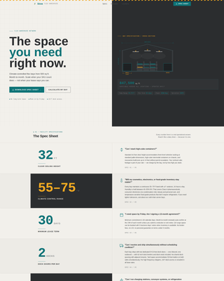 Advanced Warehouse & Distribution Cost Estimator Website Template