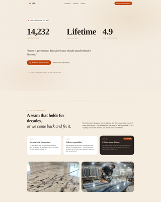 Advanced Kitchen & Bathroom Remodeling Appointment Booking Website Template