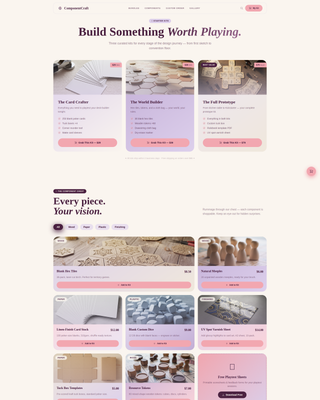 Componentcraft - Enchanting Prototyping Landing Page Template