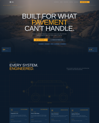 Rig - Immersive Jeepparts Landing Page Template