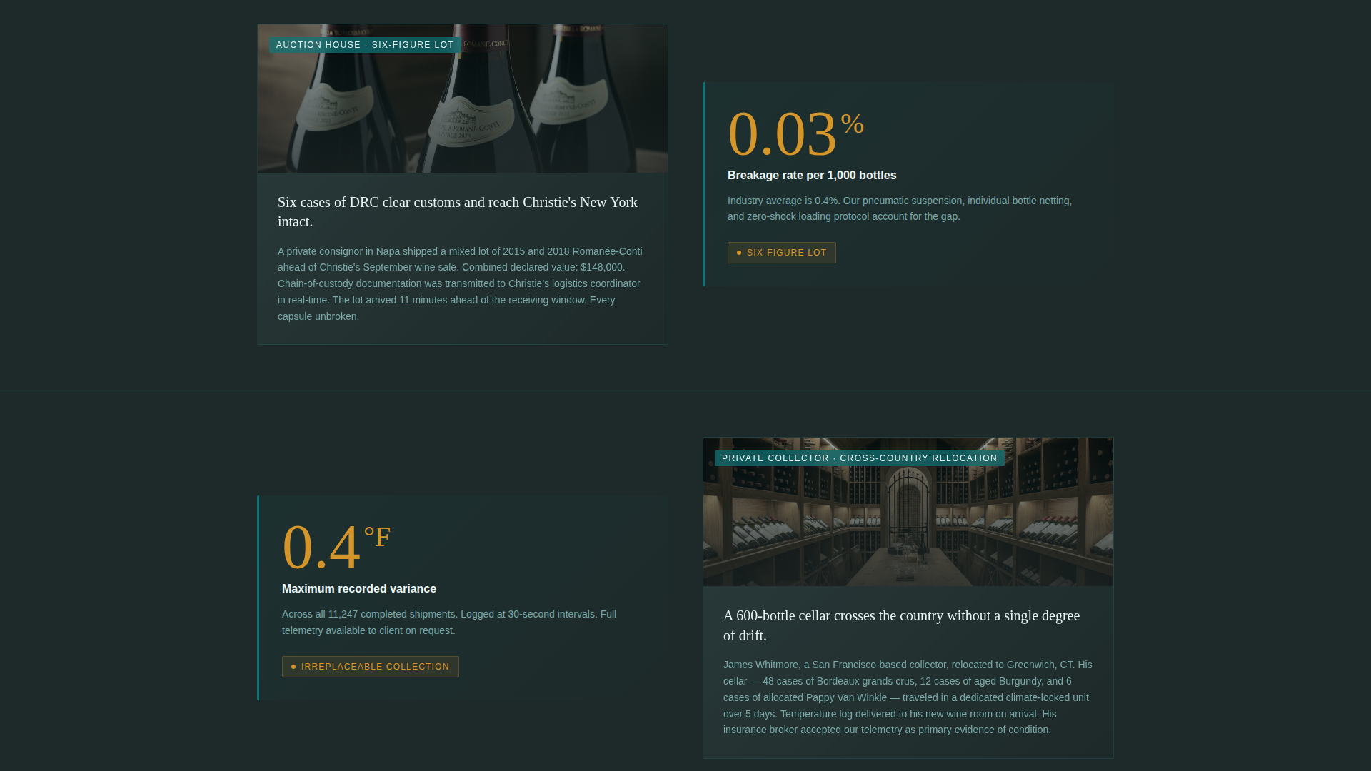 Cellar - Precision Winespirits Landing Page Template