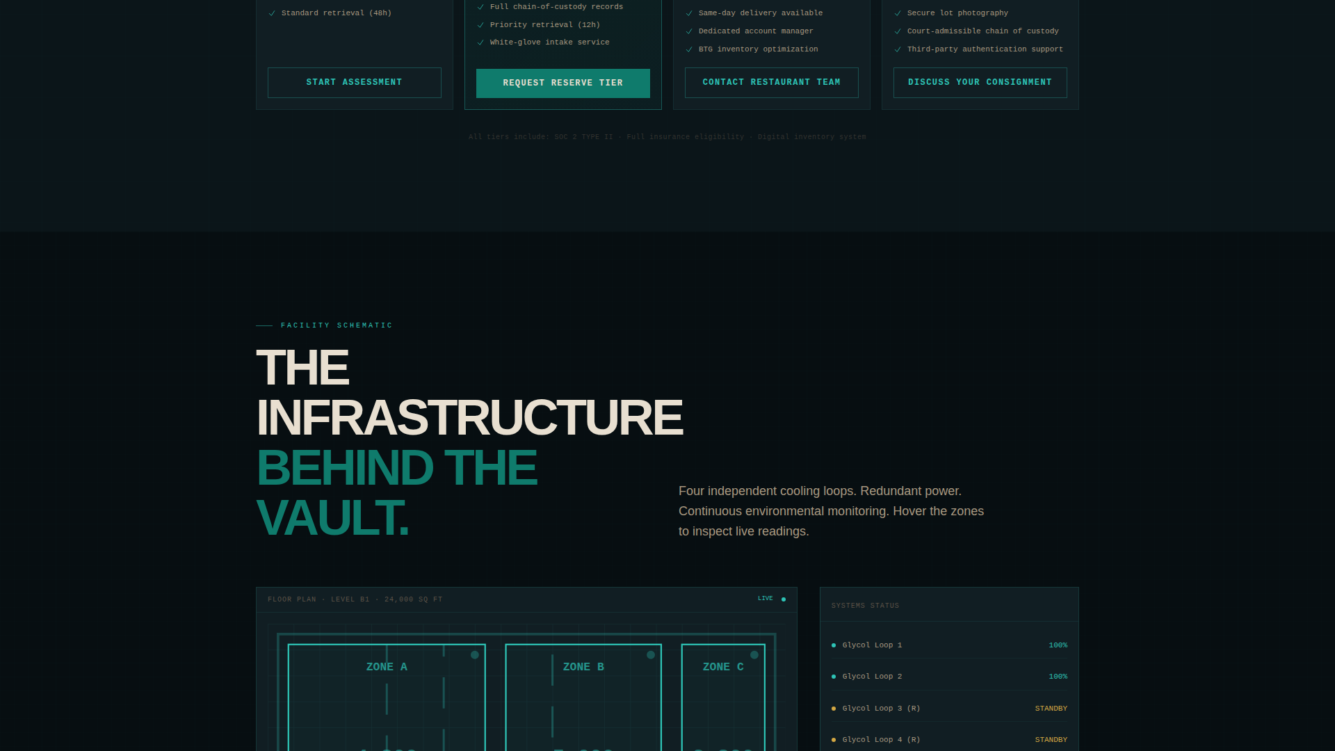 Cellar - Precision Winestorage Landing Page Template
