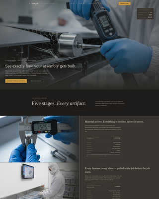 Aerospace Assembly & Defense Contractor Website Template