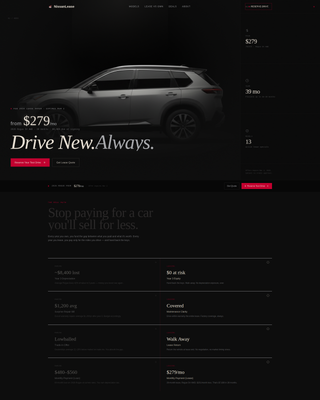 Spotlight - Cinematic Nissan Landing Page Template