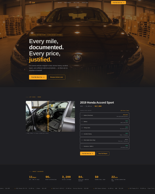 Lot - Trusted Used Car Landing Page Template