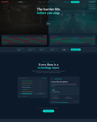 Deck - Intelligent Parking Landing Page Template