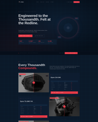 Dyno - Precision Automotive Landing Page Template