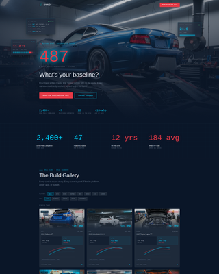 Dyno - High-Performance Tuning Landing Page Template