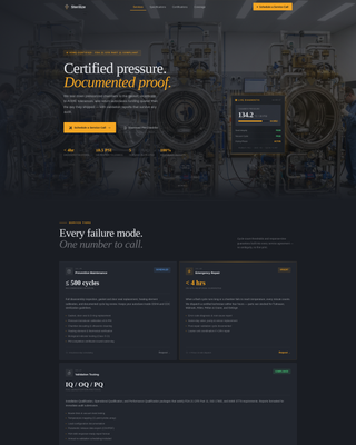 Advanced Manufacturing Processes Professional Website Template