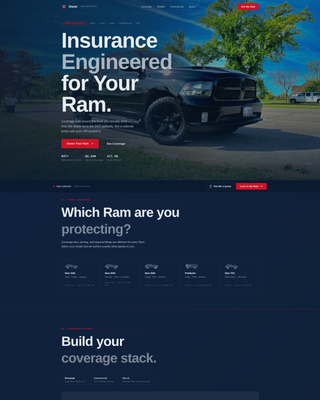 Shield - Authoritative Ramtruck Landing Page Template