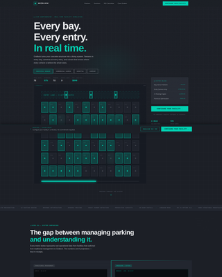 Gridlock - Intelligent Parking Landing Page Template