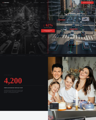 Enforce - Precision Traffic Landing Page Template