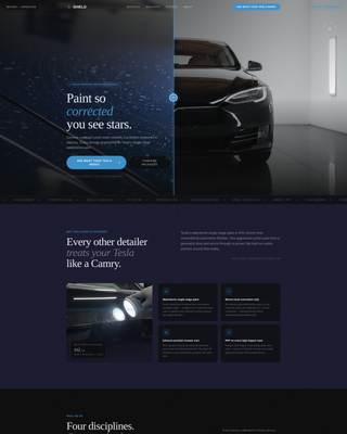 Shield - Premium Tesla Landing Page Template