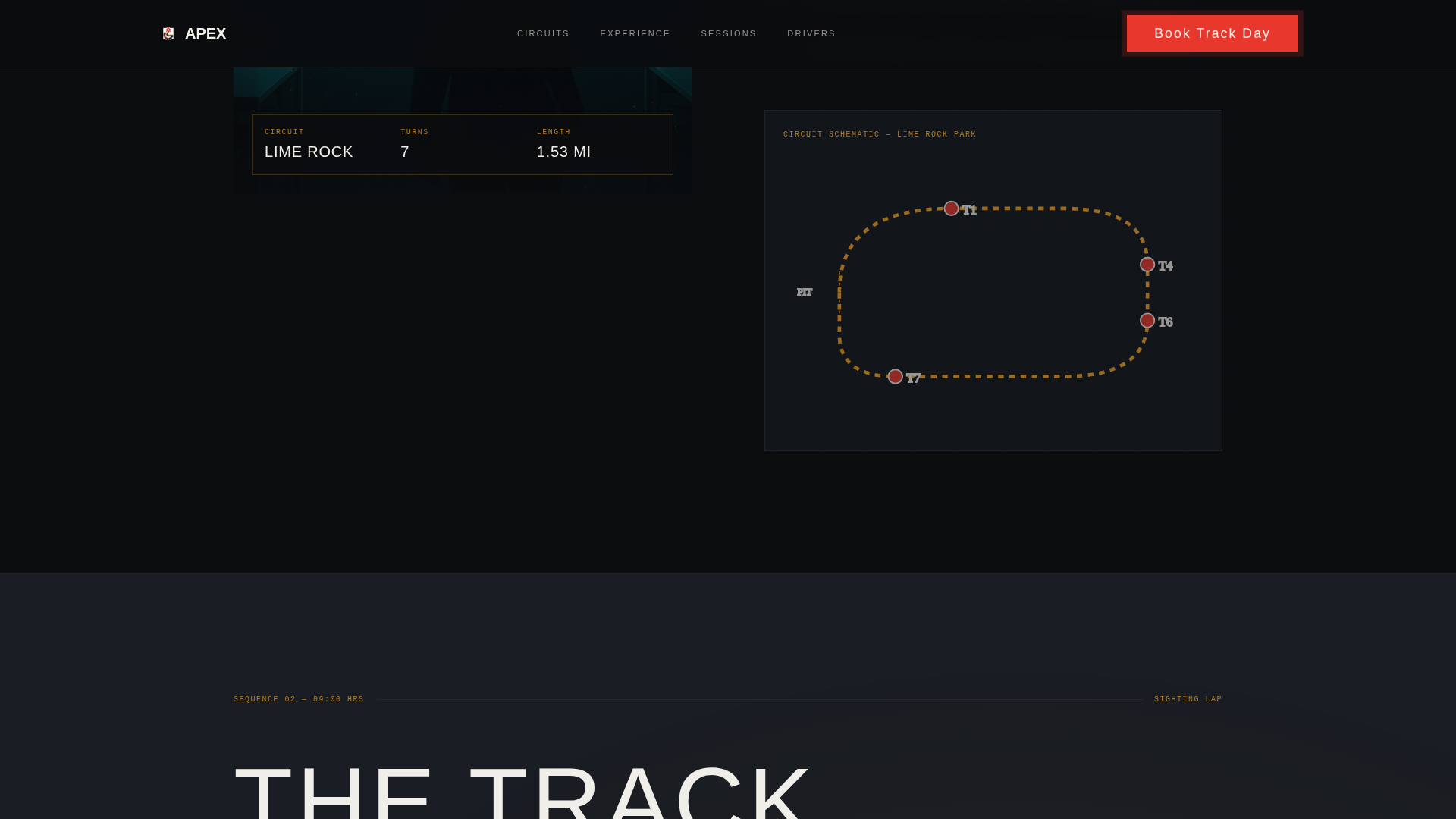 Apex - High-Octane Motorsport Landing Page Template