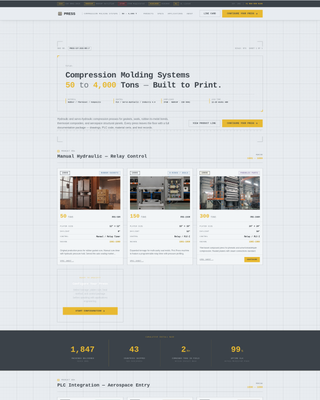 Complete Manufacturing Processes Professional Website Template