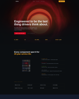 Signal - Precision Traffic Landing Page Template