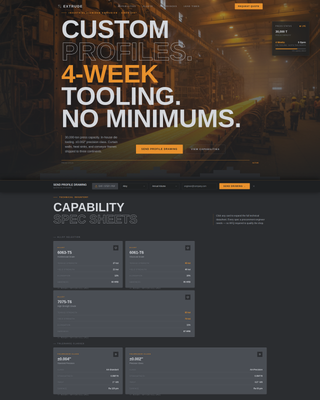 Local Manufacturing Processes Professional Website Template