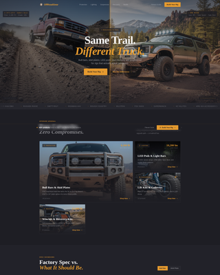 Rig - Precision Offroad Landing Page Template