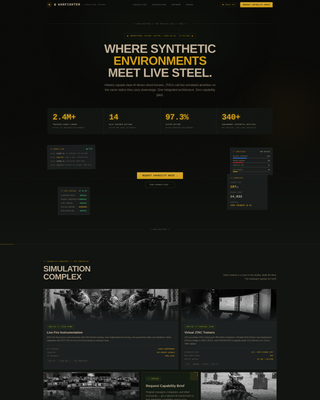 Defense Contractor & Military Advanced Professional Website Template