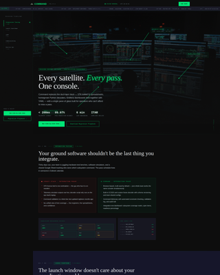 Command - Powerful Missioncontrol Landing Page Template
