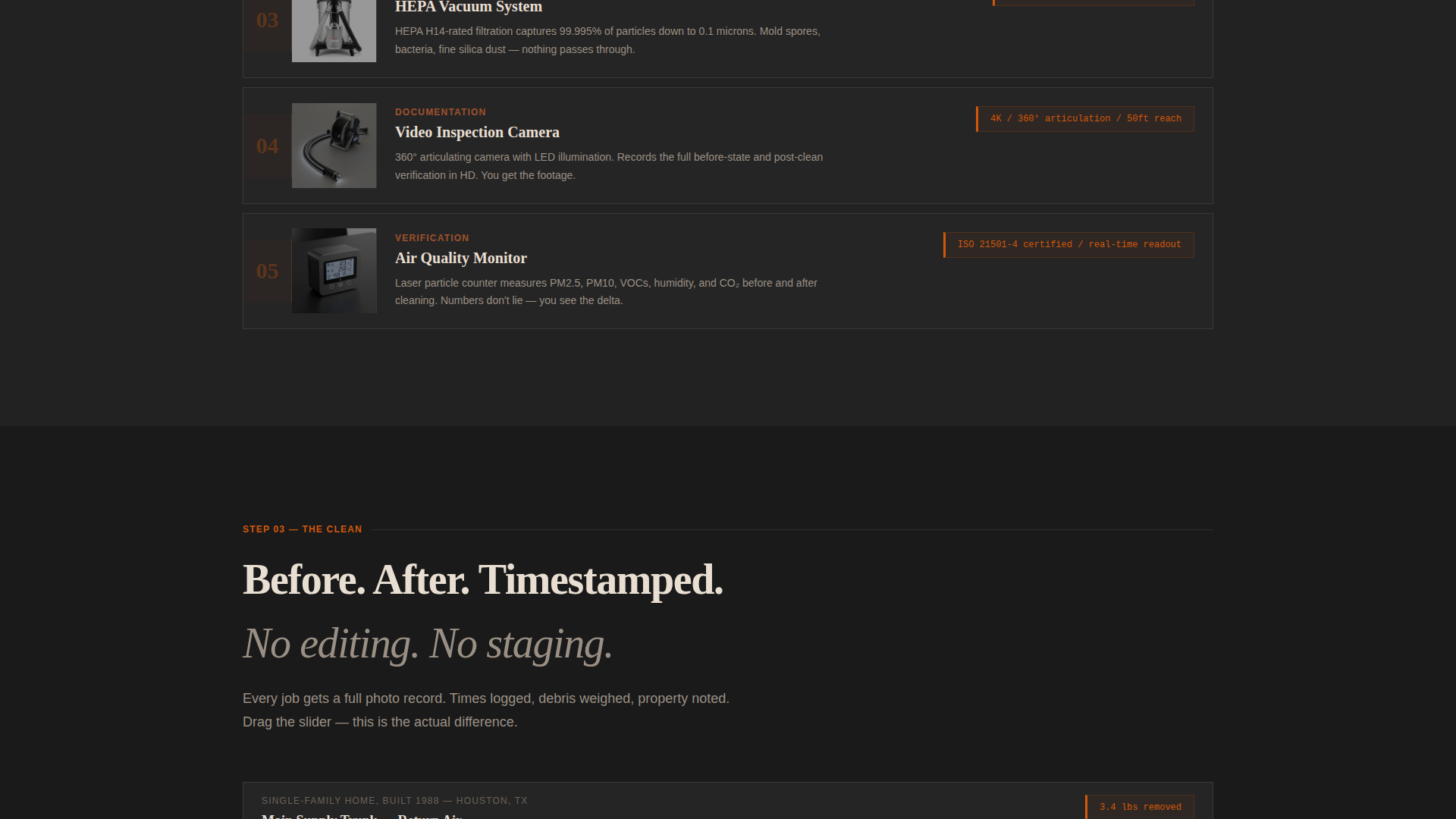 Professional Duct Cleaning Service Website Template