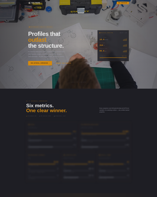 Advanced Manufacturing Processes Comparison Website Template