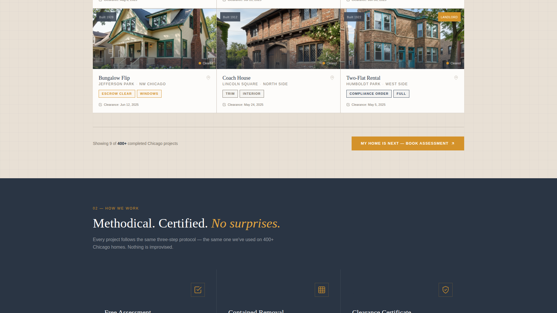 Advanced Restoration & Preservation Appointment Booking Website Template