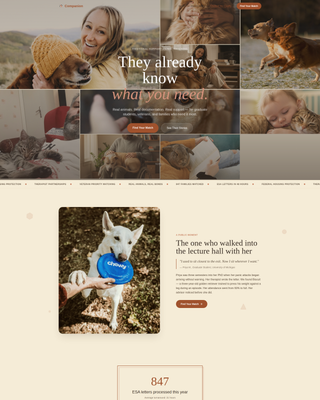 Animal Therapy & Professional Website Template