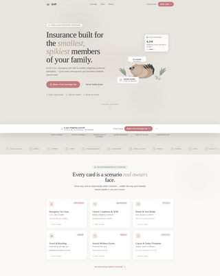Advanced Hedgehog Services Appointment Booking Website Template