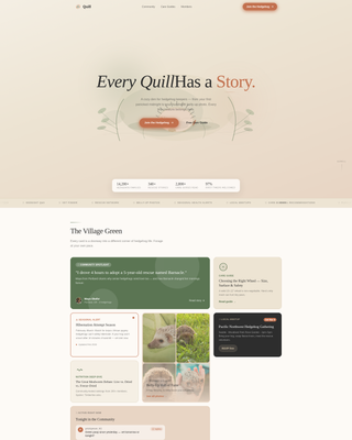 Advanced Hedgehog Services Professional Website Template