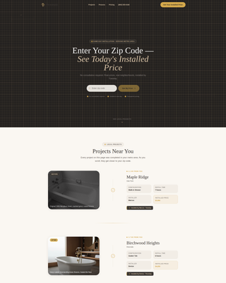 Advanced Kitchen & Bathroom Remodeling Professional Website Template