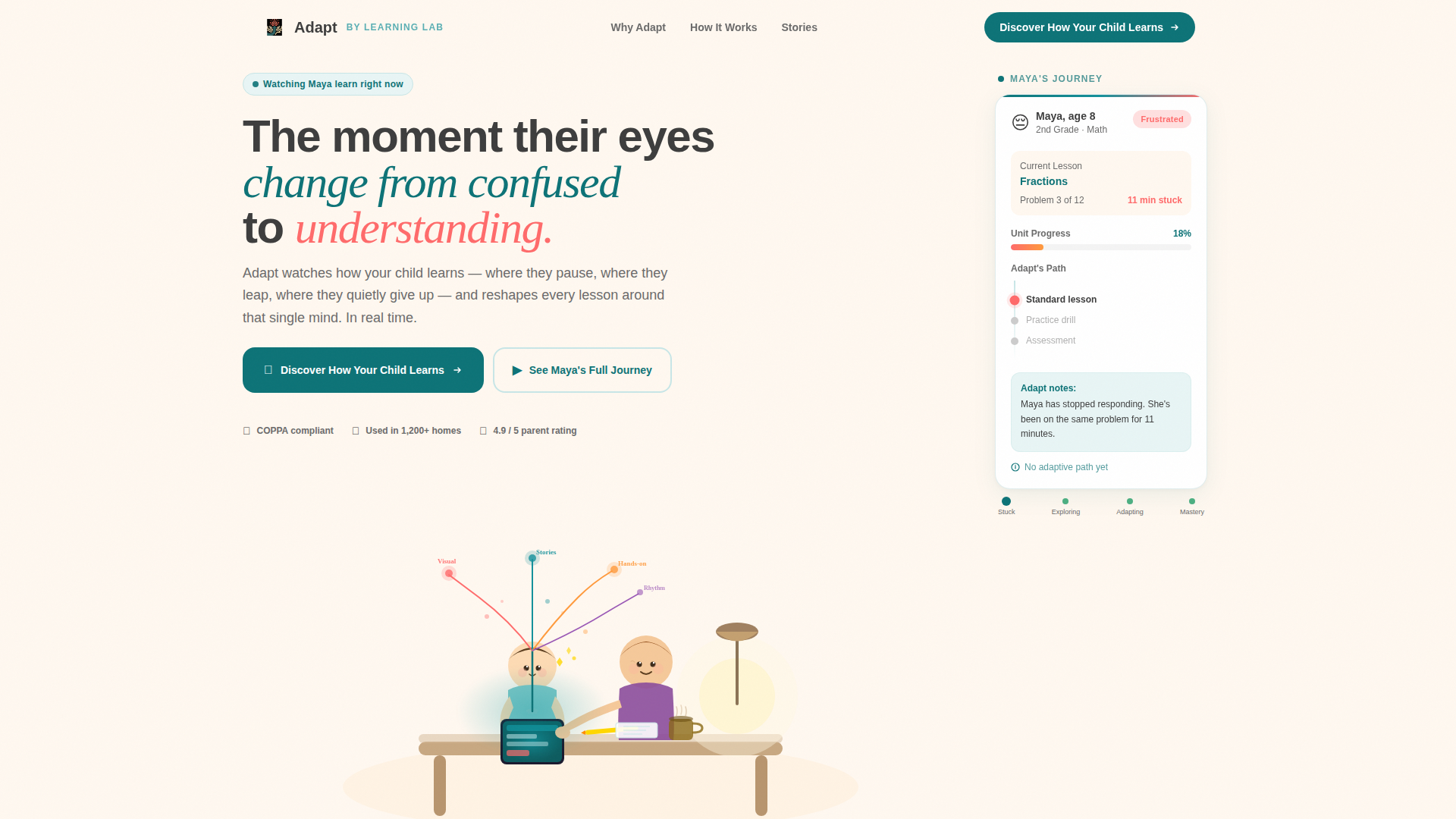 Adapt - Personalized Edtech Landing Page Template