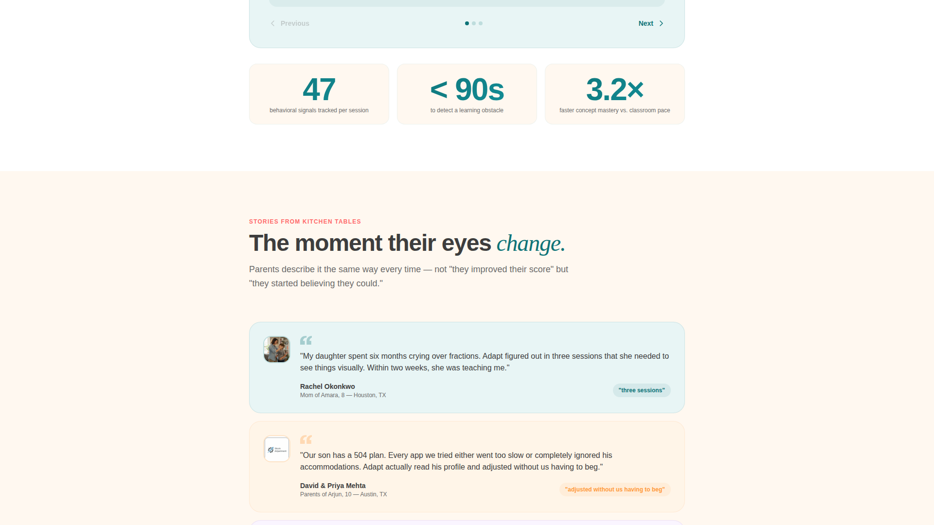 Adapt - Personalized Edtech Landing Page Template