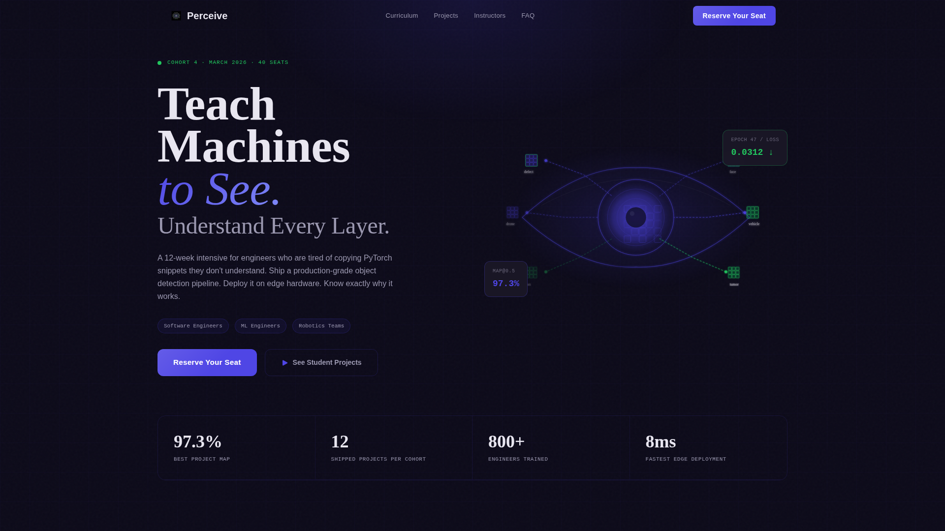 Computer Vision Course Landing Page Template