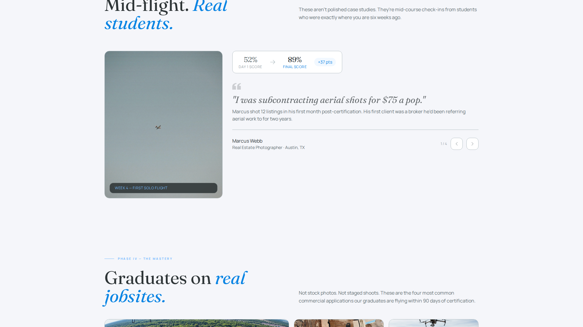 Airspace - Authoritative Dronepilot Landing Page Template