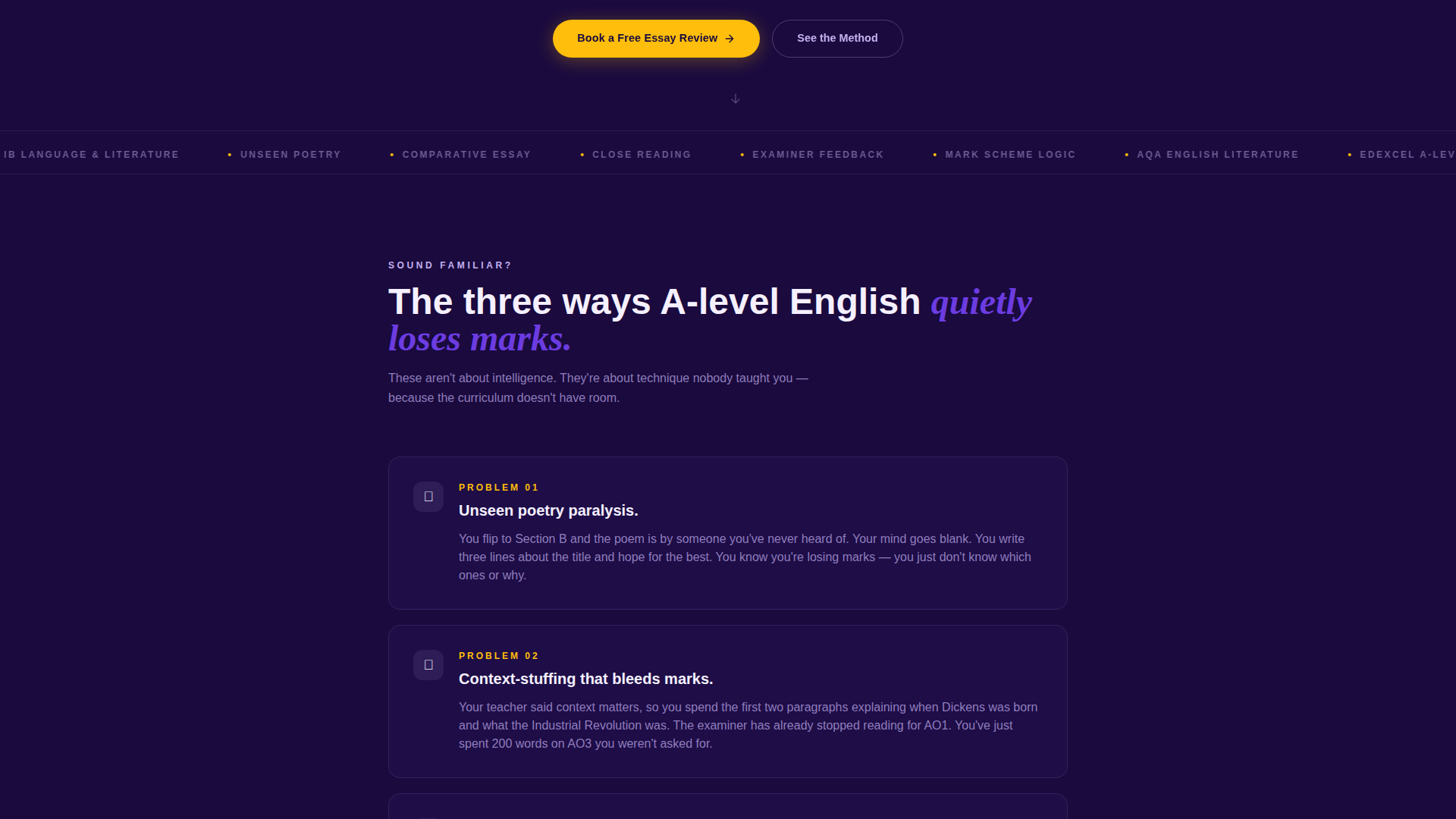 Annotate - Transformative Literature Landing Page Template