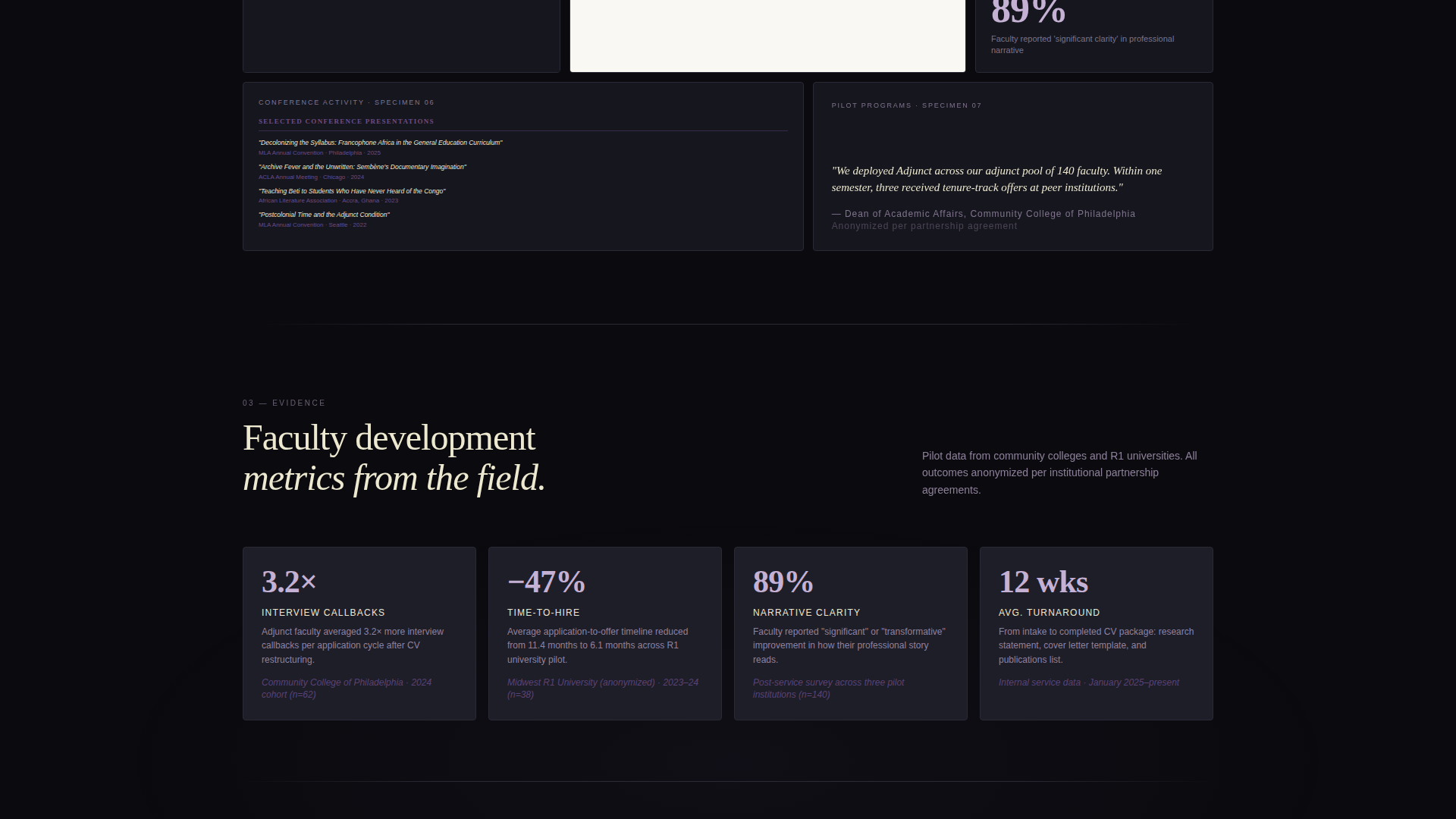 Adjunct - Tenureready Academic Landing Page Template