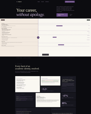 Adjunct - Tenureready Academic Landing Page Template
