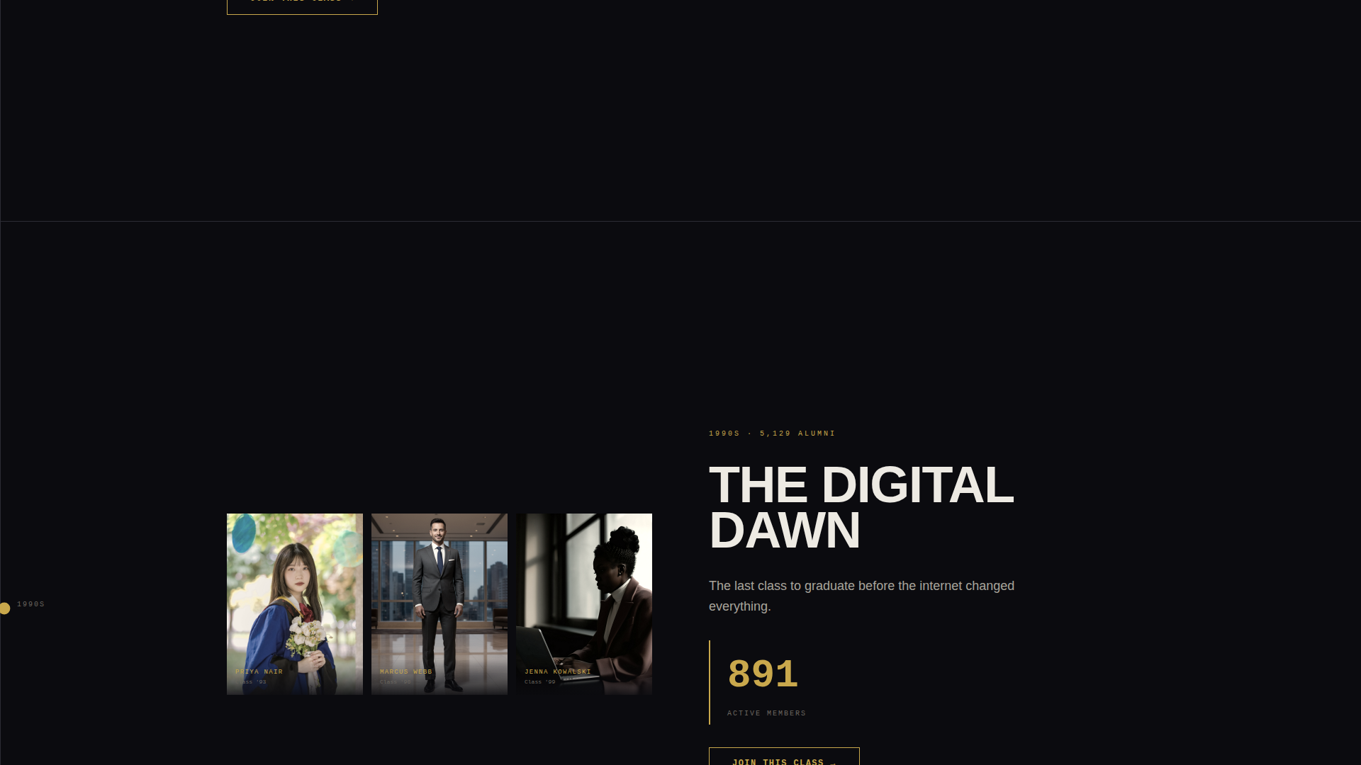 Alumni - Premium Connection Landing Page Template