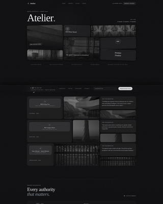 Atelier - Awardwinning Architect Landing Page Template