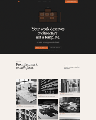 Architect - Premium Minimalist Landing Page Template